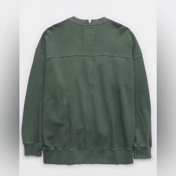 Aerie The Chill Crew Sweatshirt Oversized XXS - Picture 3 of 6